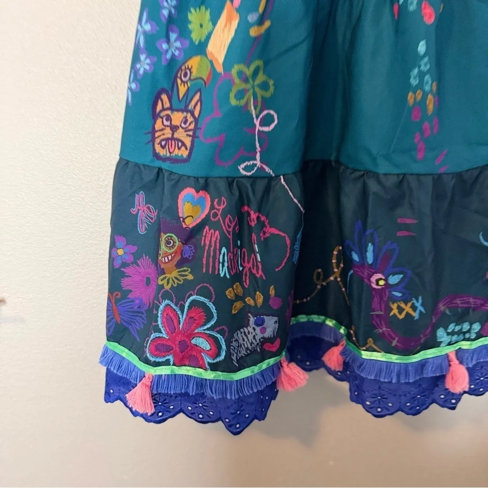 New Disney Parks Authentic Encanto Mirable Costume Dress Kids 9/10